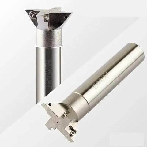 Dovetail Milling Cutter HSS End Mill For CNC 45 55 60 Degree Dovetail Cutter Diameters 25mm To 80mm High Speed Steel Tool