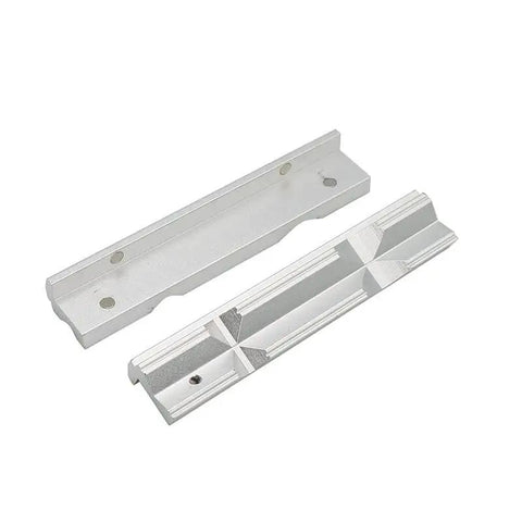 4 Inch Or 6 Inch CNC Milling Steel Vise Hard Jaw Fixture Built Tough With V Type Jaw Aluminum Alloy Milling Kit, 2 Piece Set shown
