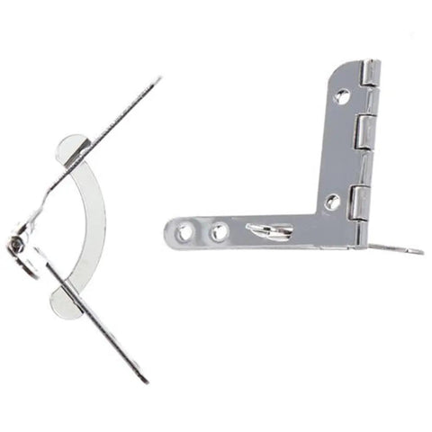 Beefy 2 Pack Silver Iron Box Hinge 90 Degree Folding Furniture Hardware Connect Mount For Jewelry Boxes Wine Boxes Wooden Craft Humidors And DIY Box Projects