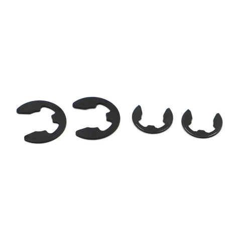 65Mn Steel E Clip Circlip Retaining Ring Washer Set For Shaft Fasteners M2 To M24 Including M3.5 M9 And M13 Ten Pieces Pack For Bearings Gears Pulleys And Shafts
