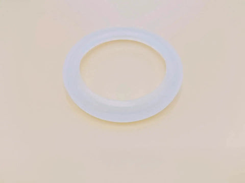 Espresso Machine Brew Head Gasket Replacement Seal For EM-100 EM-200, shown flat and circular, made of durable silicone for easy installation.
