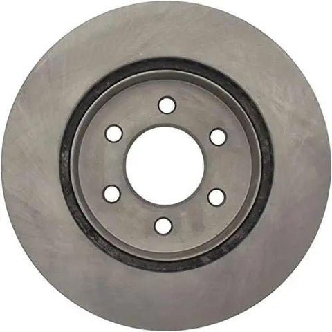 Front view of Centric C-Tek front brake rotor; cast iron, five-lug hub for Dodge Dakota/Durango
