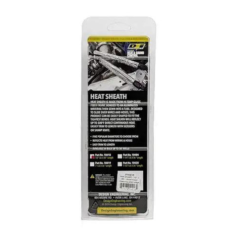 Packaging of Aluminized Heat Sheath Sleeving With Half Inch Inner Diameter Three Feet Long, showing product details