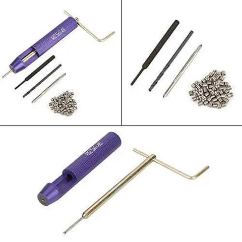 50 Piece Stainless Steel Helicoil Thread Repair Kit Set For Aluminum And Low Strength Materials M2.5 X 2D Inserts with tools