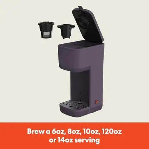 Single Serve Coffee Maker For K Cup And Ground Coffee, Removable Adjustable Drip Tray, Auto Shutoff, Dishwasher Safe Accessories