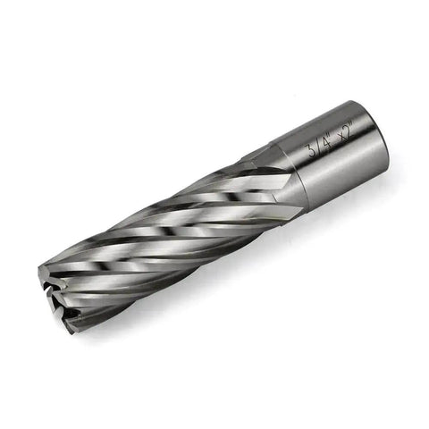 Annular Cutter Kit For Magnetic Drill Press Three Quarters Inch Weldon Shank With Three Quarters Inch Cutting Diameter HSS