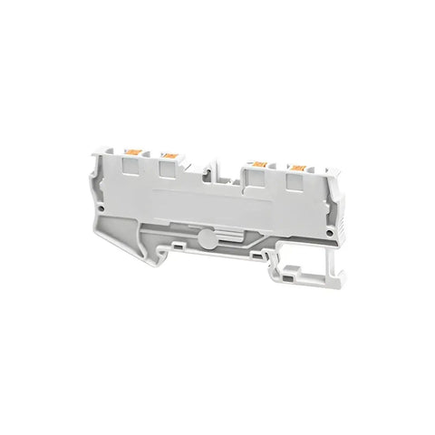 10 Pack DIN Rail Terminal Block PT4 Quattro 4 Conductor Push In Spring Clamp 32A 800V PA66 V0 Industrial Electrical Connectors