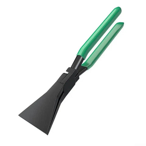 Sheet Metal Seaming Pliers with straight, 45 degree, and 90 degree jaws for precise bends and flattening, handy hand tool for DIY workshop.