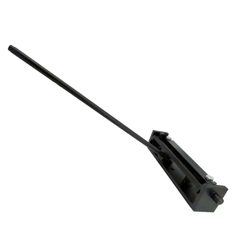 13 Inch Steel Bending Brake Sheet Metal Bender Tool For DIY Home Workshop in black, angled view showing handle and dual mount design