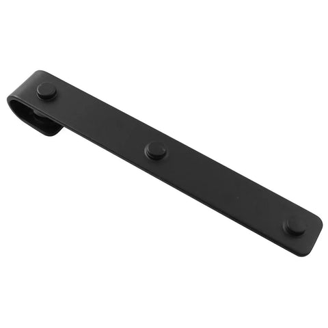 Black Sliding Barn Door Hardware Kit For Cabinets Two Pieces Heavy Duty Metal Rails For Wardrobes And Pet Houses