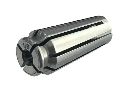 One Eighth Inch Collet And Nut Assembly With Socket Head Black Steel Zinc Coated Right Hand Coarse Unified National Coarse