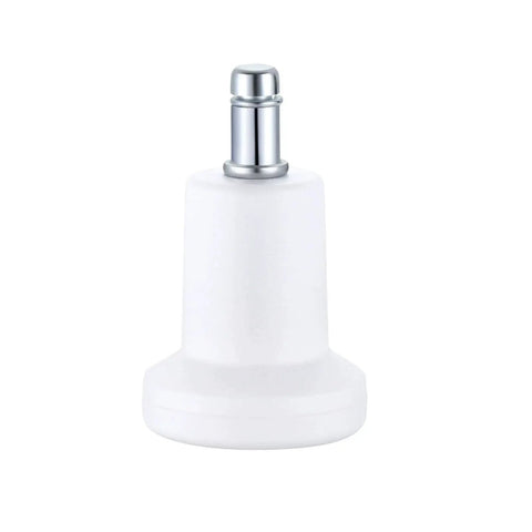 Bell Glides High Profile 2.5 Inch 5 Pack White for Carpet Replacement Office Chair or Stool Swivel Wheels to Fixed Stationary Castors