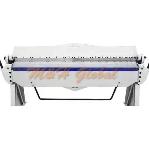 6 Foot Pan And Box Brake Bender For 12 Gauge Metal Working, Bends From 0 To 135 Degrees, front view with removable legs