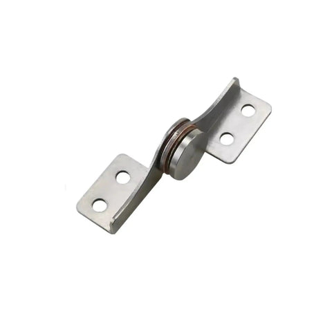 Stainless steel rotary torque hinge with through-hole mounting and damping shaft (left-right)