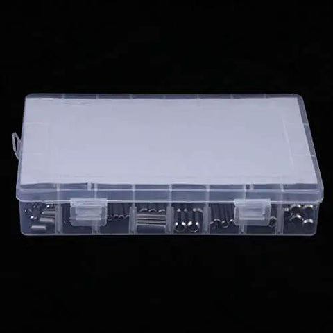 280 Piece 304 Stainless Steel Roll Pin Assortment Kit With Metric Slotted Spring Pins M1.5 To M8 in plastic case