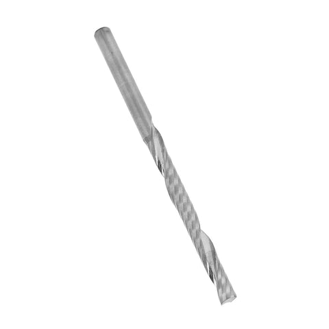 Rugged Five Piece CNC End Mills Set Single Flute Spiral Milling Cutters Tungsten Steel For Wood Carving And Precision Machining 3.175x3.175x32x55mm