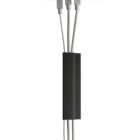 Black J Channel Cable Raceway With Self Adhesive Backing For Desk, Computer, Gaming And Entertainment Setups, 46 Inch Cord Organizer