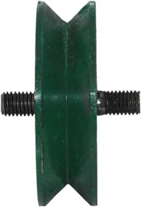 Heavy Duty Plate Caster Wheel With V Groove For Inverted Track And Sliding Gate Use On Barn Doors Office Carts Industrial Machines Cast Iron Track Caster Reduces Vibration