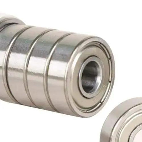 Miniature Deep Groove Ball Bearing 629ZZ 9x26x8mm Shielded Set of 4 or 6 Pieces Carbon Steel Precision Bearings close-up angle
