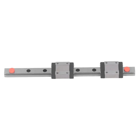 Miniature Linear Guide Rail Kit With 2 Slide Blocks For 3D Printers And CNC Machines, Stainless Steel Rail, 100mm Length, Heavy Duty Linear Bearing