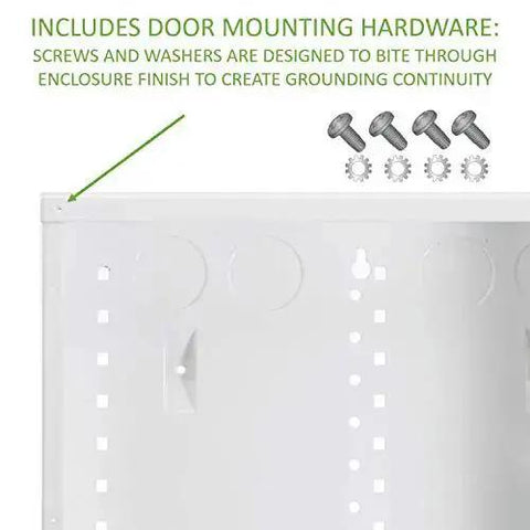 28 Inch Structured Media Enclosure With Hinged Locking Door 20 Gauge Steel Flush Or Surface Mount hardware included