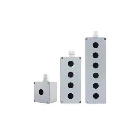 Push Button Switch Control Station Box Waterproof Cast Aluminum Explosion Proof Industrial Enclosure with 22mm Mounting Holes
