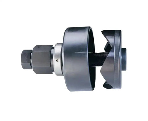 Side view of Slug Out One Half Inch Stainless Steel Knockout Punch Set Two Piece One Inch Long Heavy Duty Metal Kit for Electrical Boxes