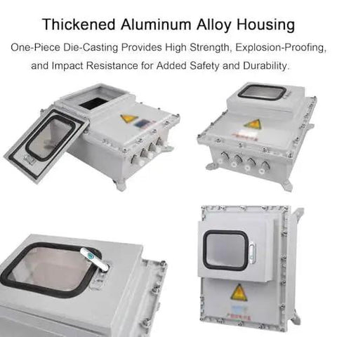 Tough As Nails Waterproof Outdoor Junction Box With Industrial Cast Aluminum Housing Explosion Proof IP66 Electrical Box With Viewing Window
