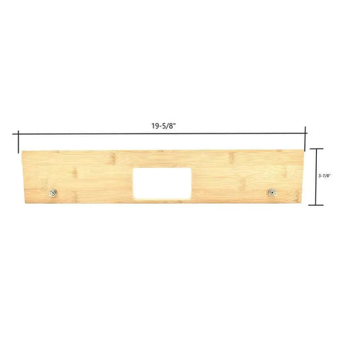 4 Inch Hinge Mortising Template With One Quarter Inch Radius Corners For Doors, Pro Grade Router Jig on bamboo carrier