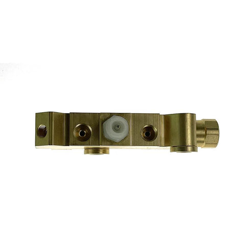 POWERWORKS PV4 brake proportioning valve, brass body, for disc/disc brake system.