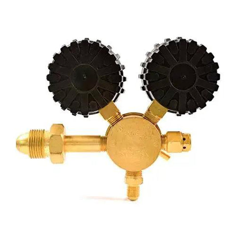 Nitrogen Regulator With 0 To 400 Psi Delivery Pressure, CGA580 Inlet, 1 Quarter Inch Male Flare Outlet, Uniweld Quality, front view