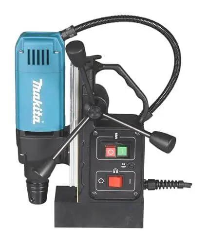 Front view of Portable Magnetic Drill For Steel With One And Three Eighths Inch Capacity And Two Inch Thick Cutting, lightweight and compact.