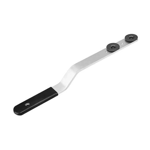 16 Inch Metal Duct Stretcher Tool With Offset Handle And Sliding Washers for HVAC Ductwork Expanding and Shaping.