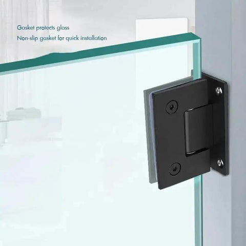 Beefy Stainless Steel Glass Door Hinge For 8-12mm Glass 90 Degree Bidirectional Wall To Glass Shower Door Clamp Rust Resistant Hardware