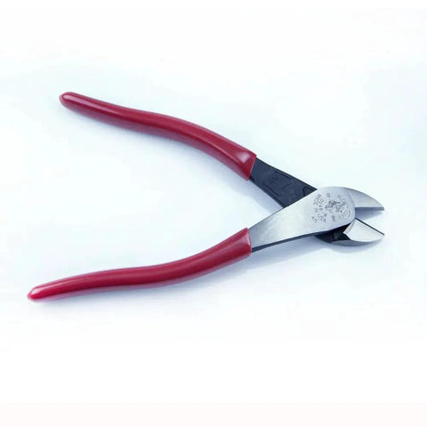 Angled-Head Diagonal Cutting Pliers For Tight Spaces With High-Leverage And Short Jaw 8-Inch Multi-Purpose Wire Cutters Made In USA Klein Tools