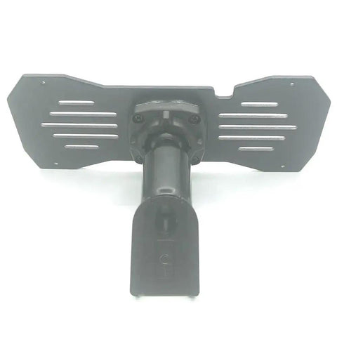 Front view of Rear View Mirror Metal Back Plate Panel With 13.5 By 6 Cm Screw Spacing, Dash Cam Mount Arm For Car DVR, black finish