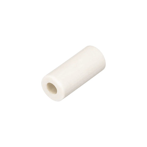 Ceramic insulating tube, 2mm diameter, single bore, white tube for heat and electrical wire insulation