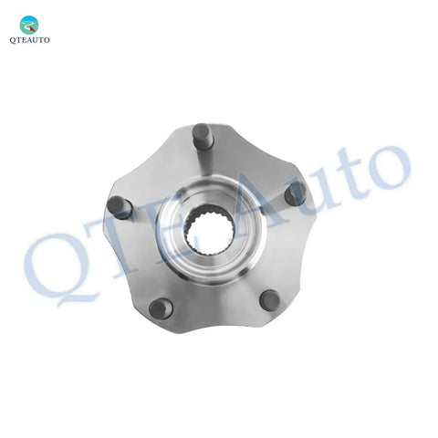 Pair Of Front Wheel Hub Bearing Assemblies Replacement For 2017 2022 Nissan Rogue Sport, Ready To Roll Front Hub Bearings Kit For L4 2.0L Engines, OE Quality, Easy Install, Durable Ride, Long Lasting Performance, shown in a top view displaying bolt holes and central spline.