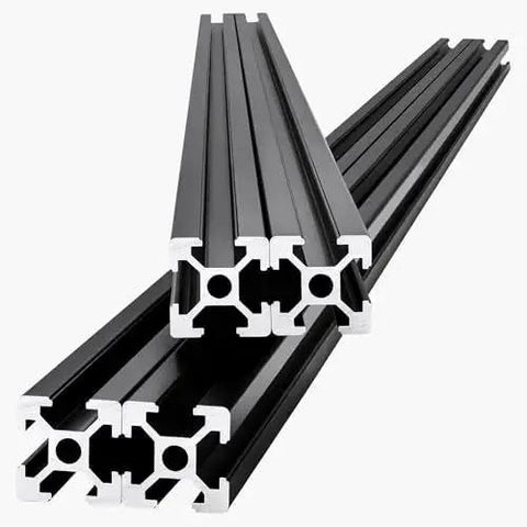 4-Piece 47.24-Inch T Slot Aluminum Extrusion Profile European-Standard Anodized Linear Rail Heavy-Duty Pro-Grade Aluminum Rail Set