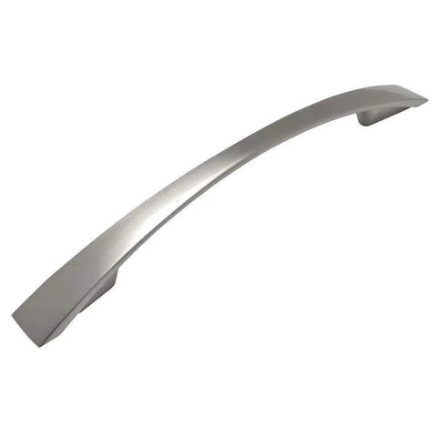 10 Pack Satin Nickel Arch Cabinet Handle Pulls 6-13/16 Inch Long, 5 Inch Center-To-Center, sleek design, side view