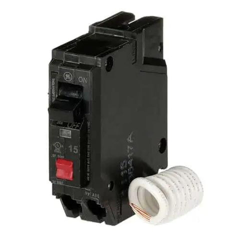 15A GFCI Circuit Breaker Single-Pole 120VAC Plug-In Self-Test Ground Fault Interrupter for Residential and Commercial Load Centers Q-Line Plug-In Mount Compact 1-Inch Single Pack
