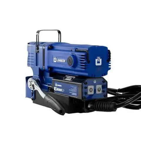 Side view of a Low Profile Magnetic Drill Press With 2 Inch Cutter Capacity Smart Control For Right Angle Drilling LiftShield Guard LED