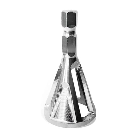 External Chamfer Deburring Tool For Drill Bits And Metals With Hex Shank, Stainless Steel Cutter Removes Burrs From Bolts And Pipes