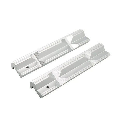 4 Inch Or 6 Inch CNC Milling Steel Vise Hard Jaw Fixture Built Tough With V Type Jaw Aluminum Alloy Milling Kit, 2 Piece Set