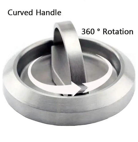 Round Recessed Pull Handle For Cabinets And Furniture 2.91 Inch By 0.55 Inch Concealed Brushed Stainless Steel Door Knob rotation