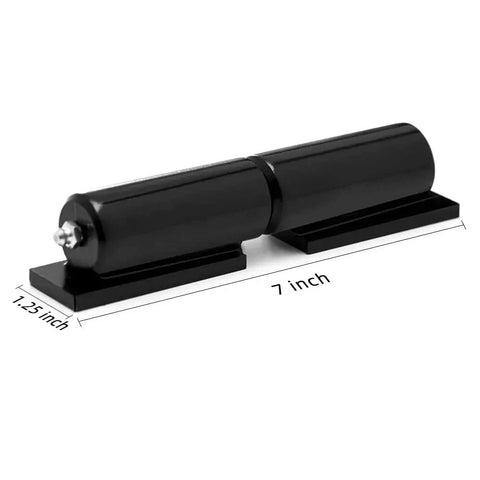 Heavy Duty 7 Inch Gate Hinges 2 Pack Black Iron Barrel Style Weld On For Swing Gates Trailer Ramp Gates And Doors 900 Lb Capacity Durable Cold Rolled Steel Hinge Set For High Load Applications