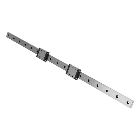 LMLF18B - 500-2R Miniature Linear Guide Rail with 2 Sliding Blocks, 500mm x 18mm Rail for Automated and Measuring Equipment