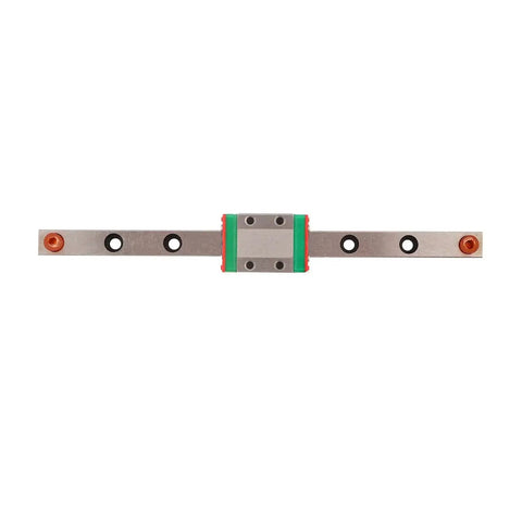 Mini Linear Motion Rail 9mm Wide Block For Small Equipment, Ball Retainer Design, Easy Lubrication System, top view