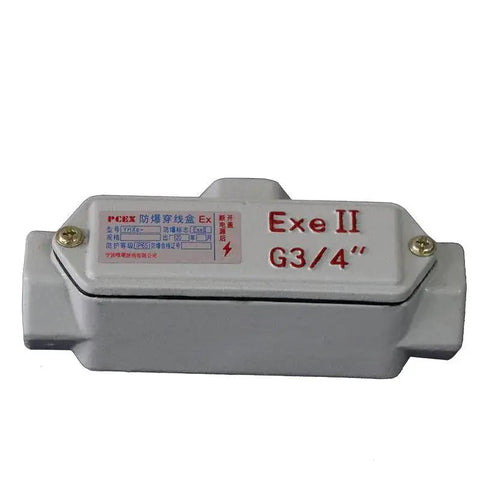 Explosion Proof Aluminum Wiring Threading Box For Threaded Conduit And Cable Pass Through Rugged Electrical Junction Box White Finish