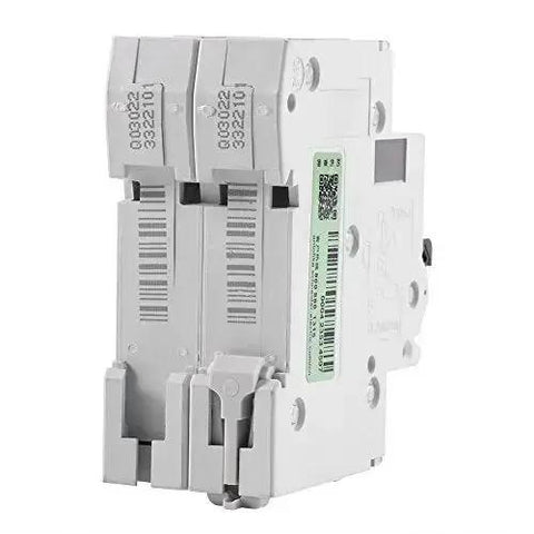 Two Pole 250V DC Miniature Circuit Breaker for Solar PV and Grid Systems DIN Rail Mount Quick Trip DC Breaker 63A